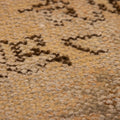 Vintage Manisa Turkish Area Rug 4x7 ft — Beige & Orange Floral