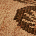 Vintage Manisa Turkish Area Rug 4x8 ft — White & Orange Medallion