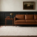 Terracotta Shaggy area rug in a living room