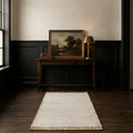 Army Shaggy Wool runner rug in a hallway