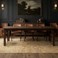 Beige Persian rug in a dining room