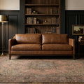 Beige Persian rug in a styled room