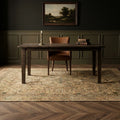 Beige Persian rug in a dining room