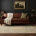 Beige rug in a styled room