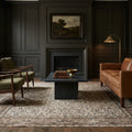 Beige Turkish rug in a living room