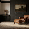 Beige Turkish rug in a styled room