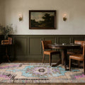 Beige Turkish rug in a styled room