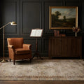 Beige Turkish rug in a styled room