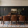 Beige Turkish rug in a dining room