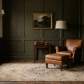 Beige Turkish rug in a styled room