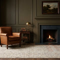 Beige Turkish rug in a styled room
