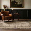 Beige Turkish rug in a styled room