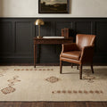 Beige Turkish rug in a styled room