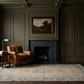 Beige Turkish rug in a styled room
