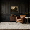 Beige Turkish rug in a styled room