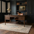 Beige Turkish rug in a styled room