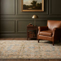 Beige Turkish rug in a styled room