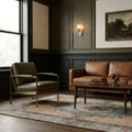 Beige Turkish rug in a styled room