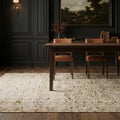 Beige Turkish rug in a styled room