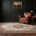 Beige Turkish rug in a styled room