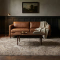 Beige Turkish rug in a styled room
