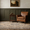 Beige Turkish rug in a styled room