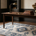 Beige Turkish rug in a styled room