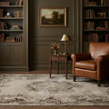Beige Turkish rug in a study