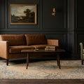 Beige Turkish rug in a styled room
