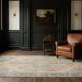 Beige Turkish rug in a styled room