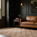 Beige Turkish rug in a styled room