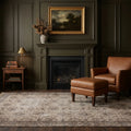 Beige Turkish rug in a styled room