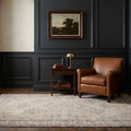 Beige Turkish rug in a styled room