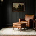 Beige Turkish rug in a study