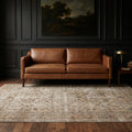 Beige Turkish rug in a styled room