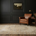 Beige Turkish rug in a styled room
