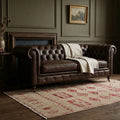 Beige Turkish rug in a styled room