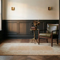 Beige Turkish rug in an entryway