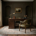 Beige Turkish rug in a styled room