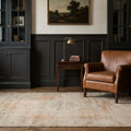 Beige Turkish rug in a styled room