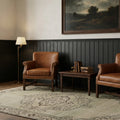 Beige Turkish rug in a styled room