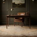 Beige Turkish rug in a study