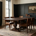 Beige Turkish rug in a dining room