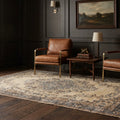 Beige Turkish rug in a styled room