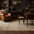 Beige Turkish rug in a study