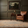 Beige Turkish rug in a styled room