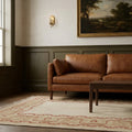 Beige Turkish rug in a styled room