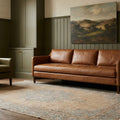 Beige Turkish rug in a styled room