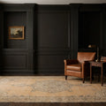 Beige Turkish rug in a styled room