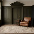 Beige Turkish rug in a conservatory